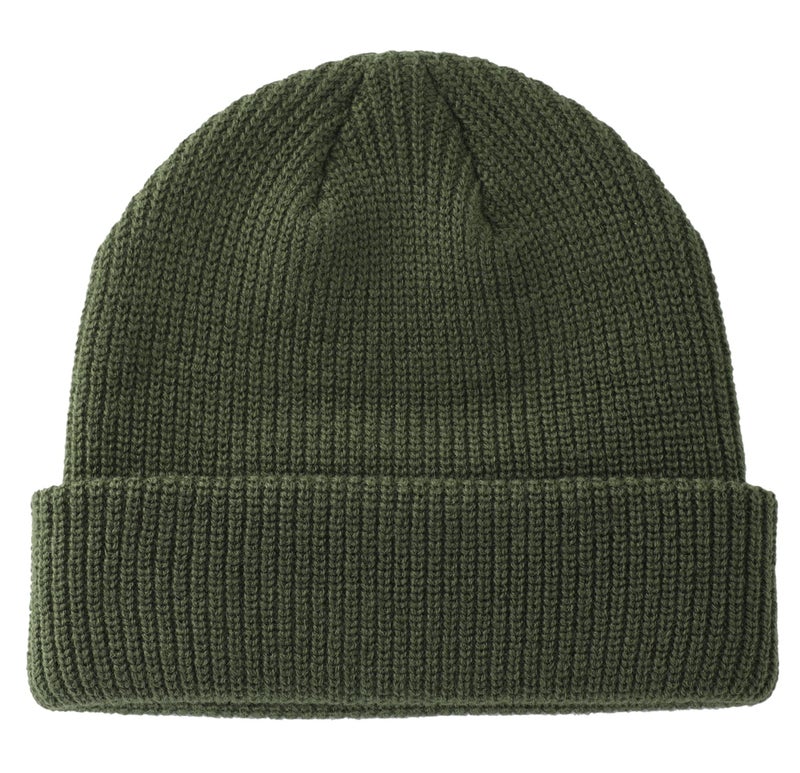 Connectyle Classic Men's Warm Winter Hats Acrylic Knit Cuff Beanie Cap Daily Beanie Hat (Army Green) - Image 1